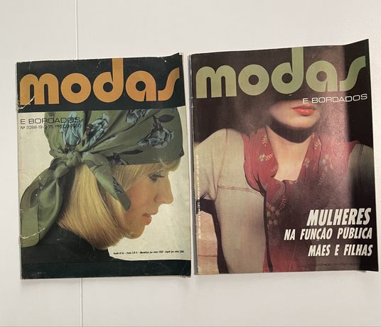 Revistas antigas Modas e Bordados - anos 70 - feminismo
