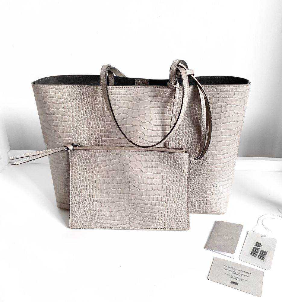 Torebka shopper bag Jimmy Choo nowa z metkami z workiem i certyfikatem