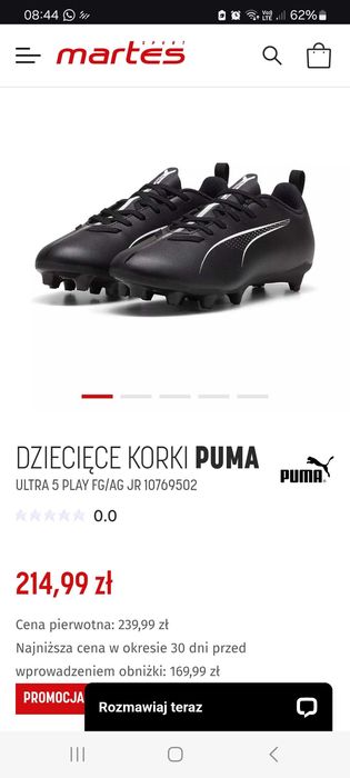 Korki piłkarskie Buty do gry w piłkę nożną PUMA