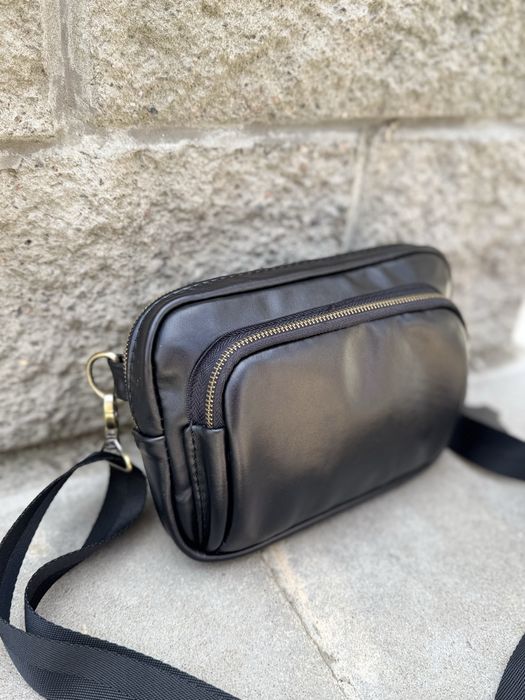 РОЗПРОДАЖ Сумка кожаная мужская бананка шкіряна чоловіча