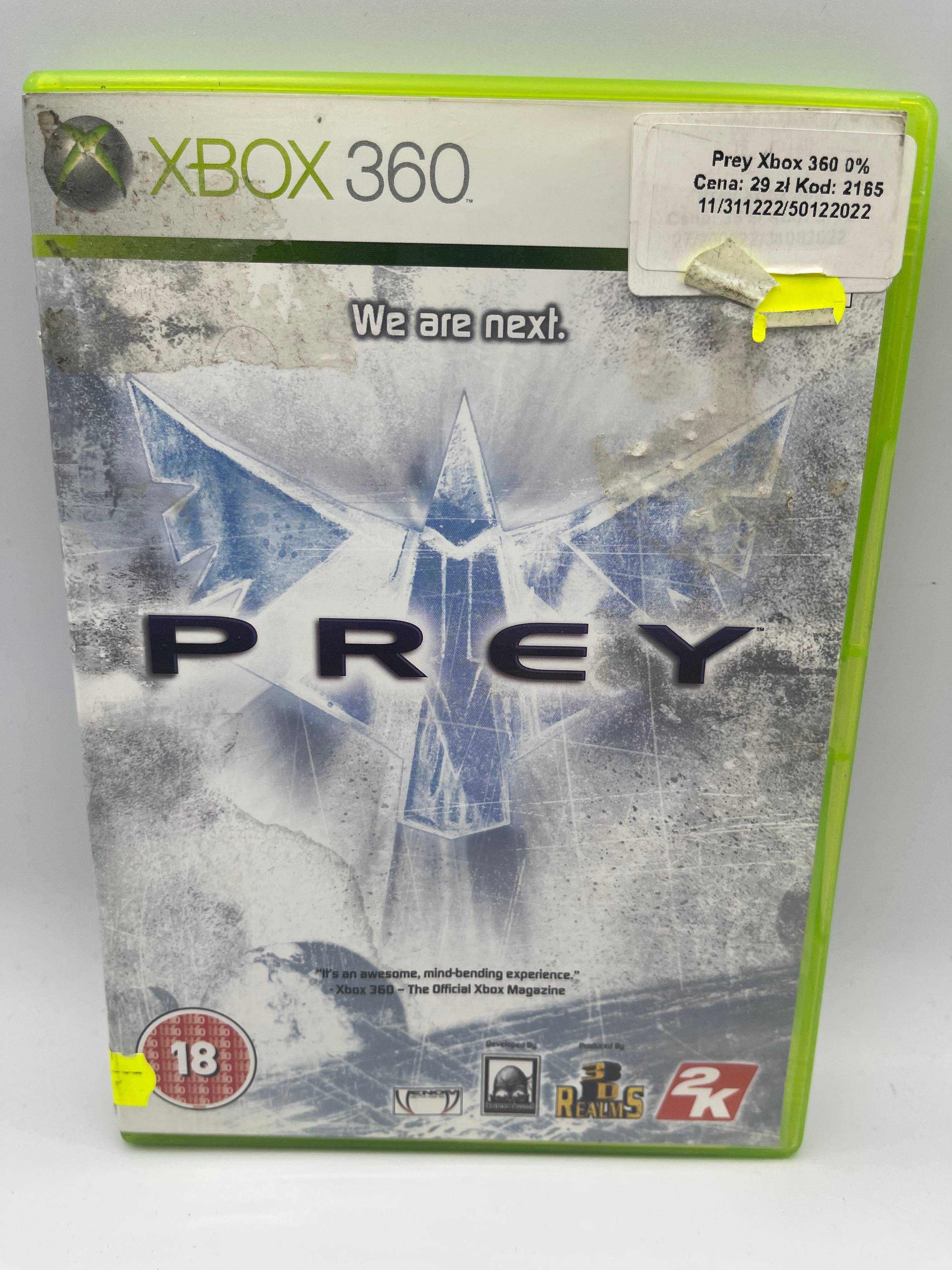 Gra Prey Xbox 360