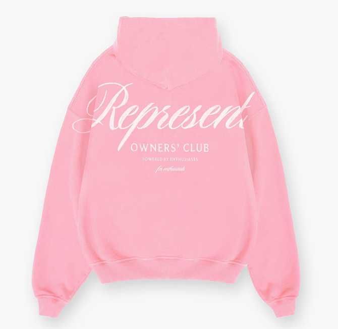 Худі Рожеве, Чорне Represent l Репресент l Кофта репрезент