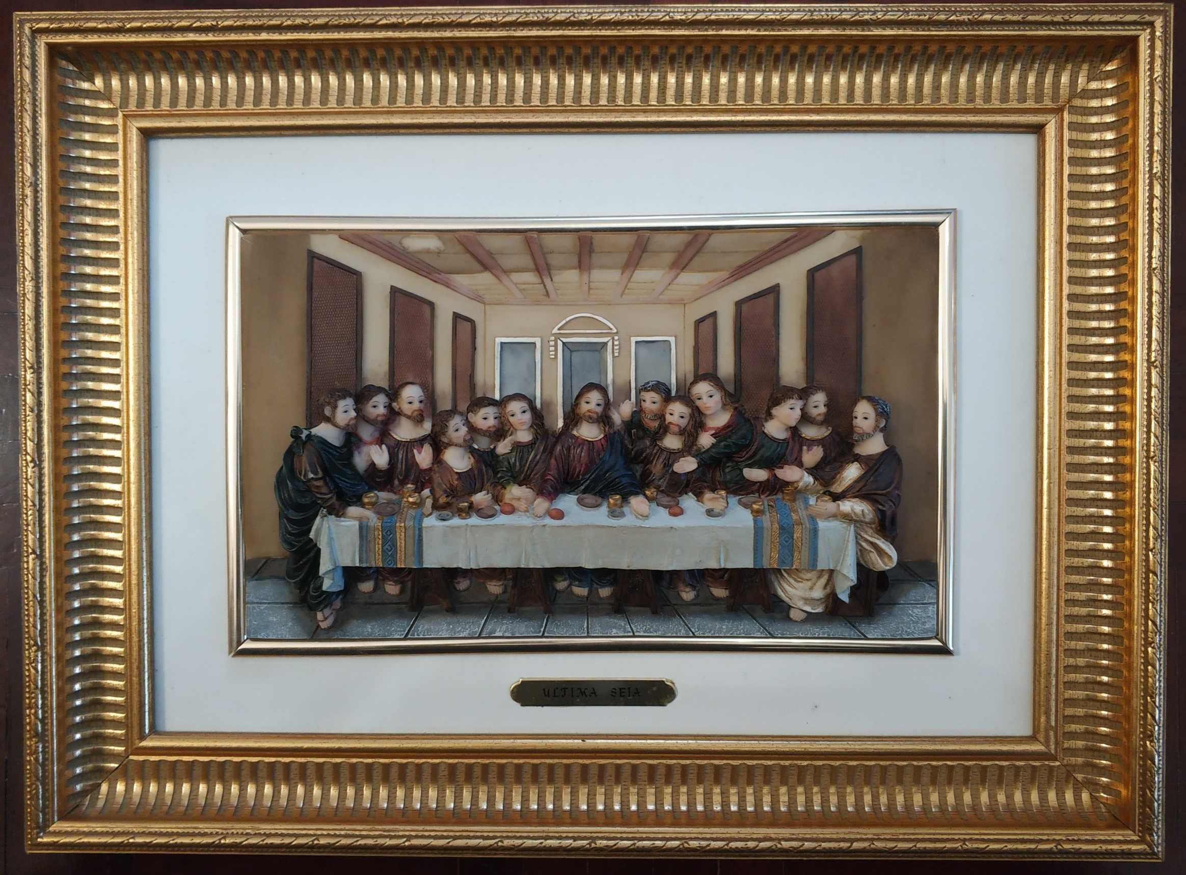 Quadro "Última Ceia de Cristo" em Marfinite