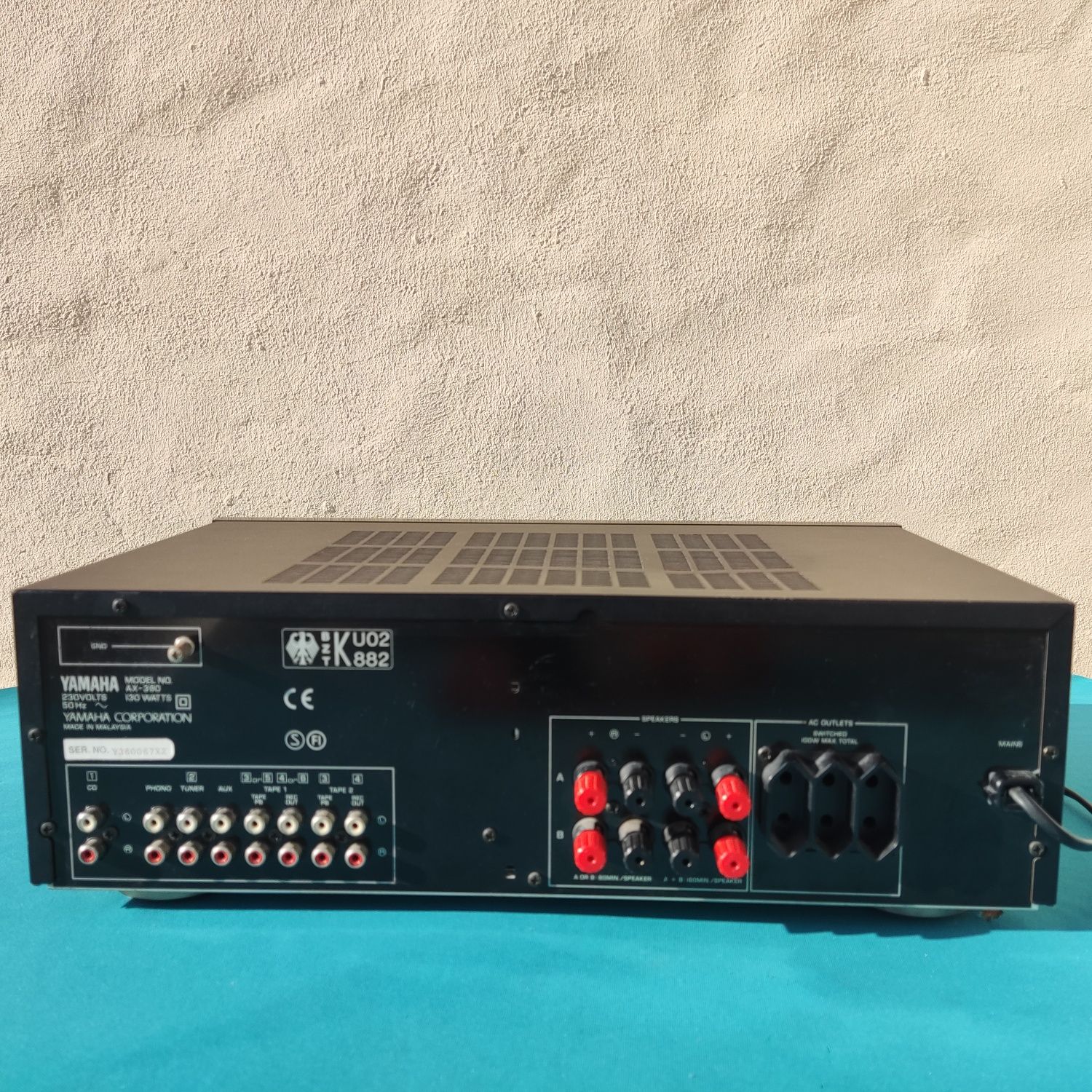 Yamaha Natural Sound Stereo Amplifier AX-390 (Reparação / Peças)