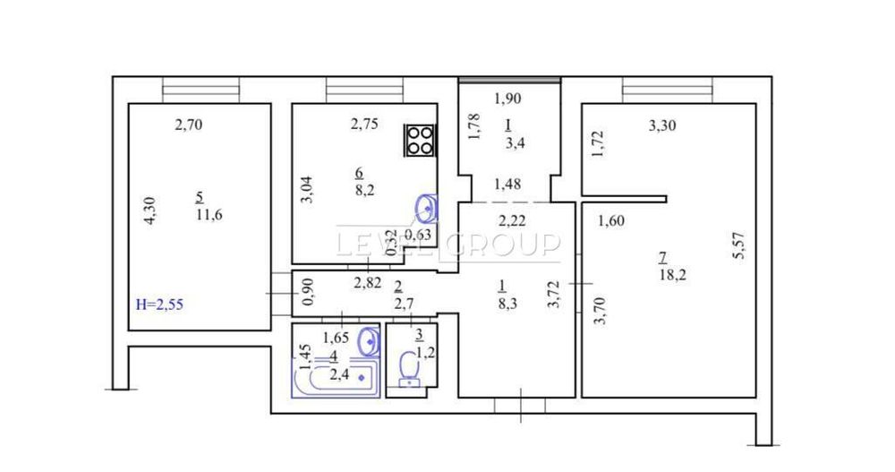 Продаж 2к квартири з ремонтом(євротрійка), Оболонь