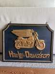 Quadro baixo relevo Harley Davidson