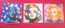 Trzy obrazki Marylin Monroe