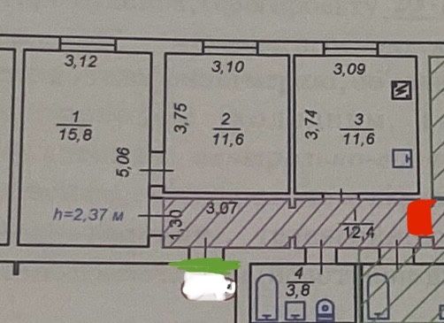 Продаж двох кімнатної квартири
