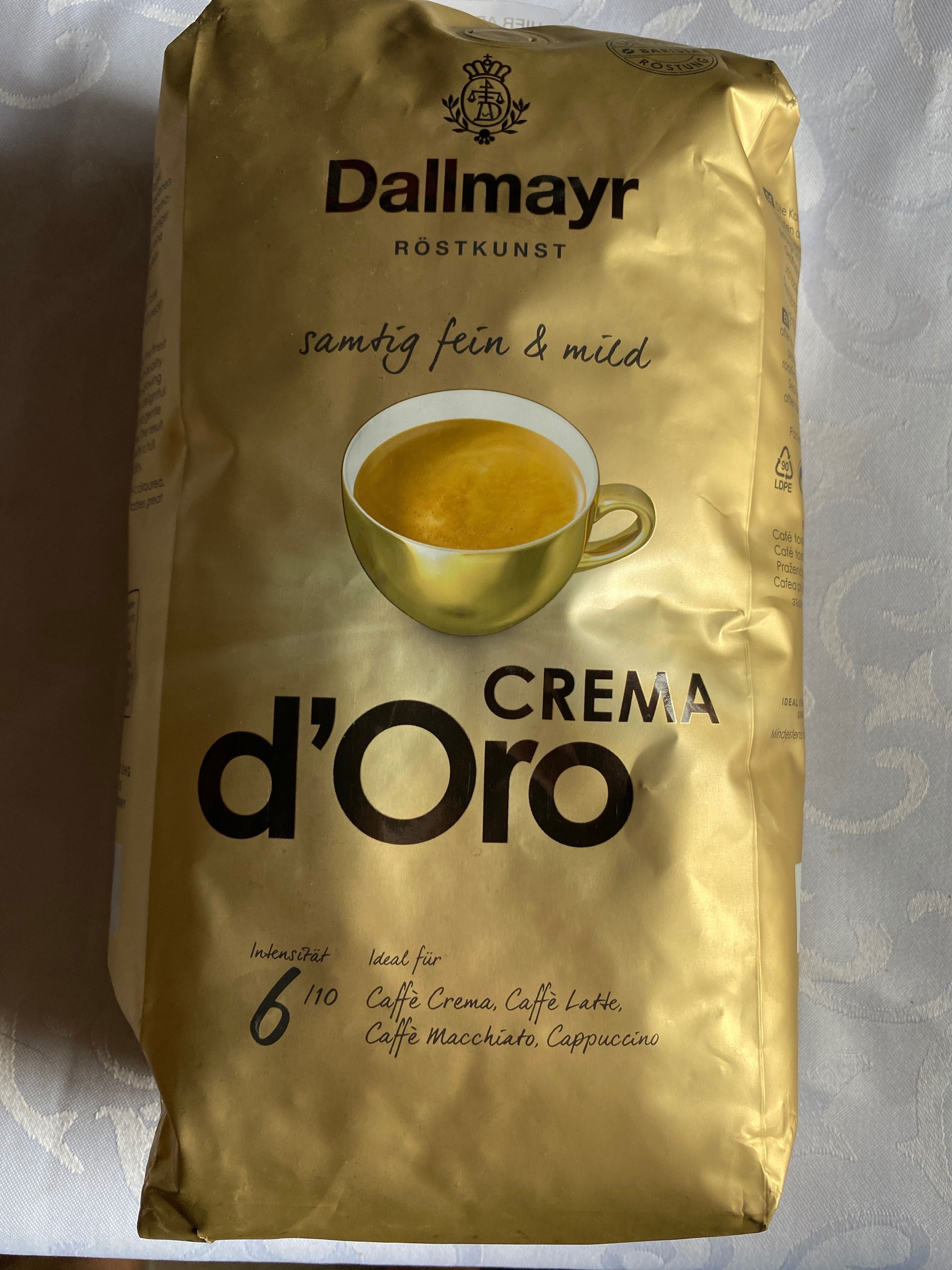 Kawa ziarnista Dallmayr Crema d’oro 6/10 waga 1000g