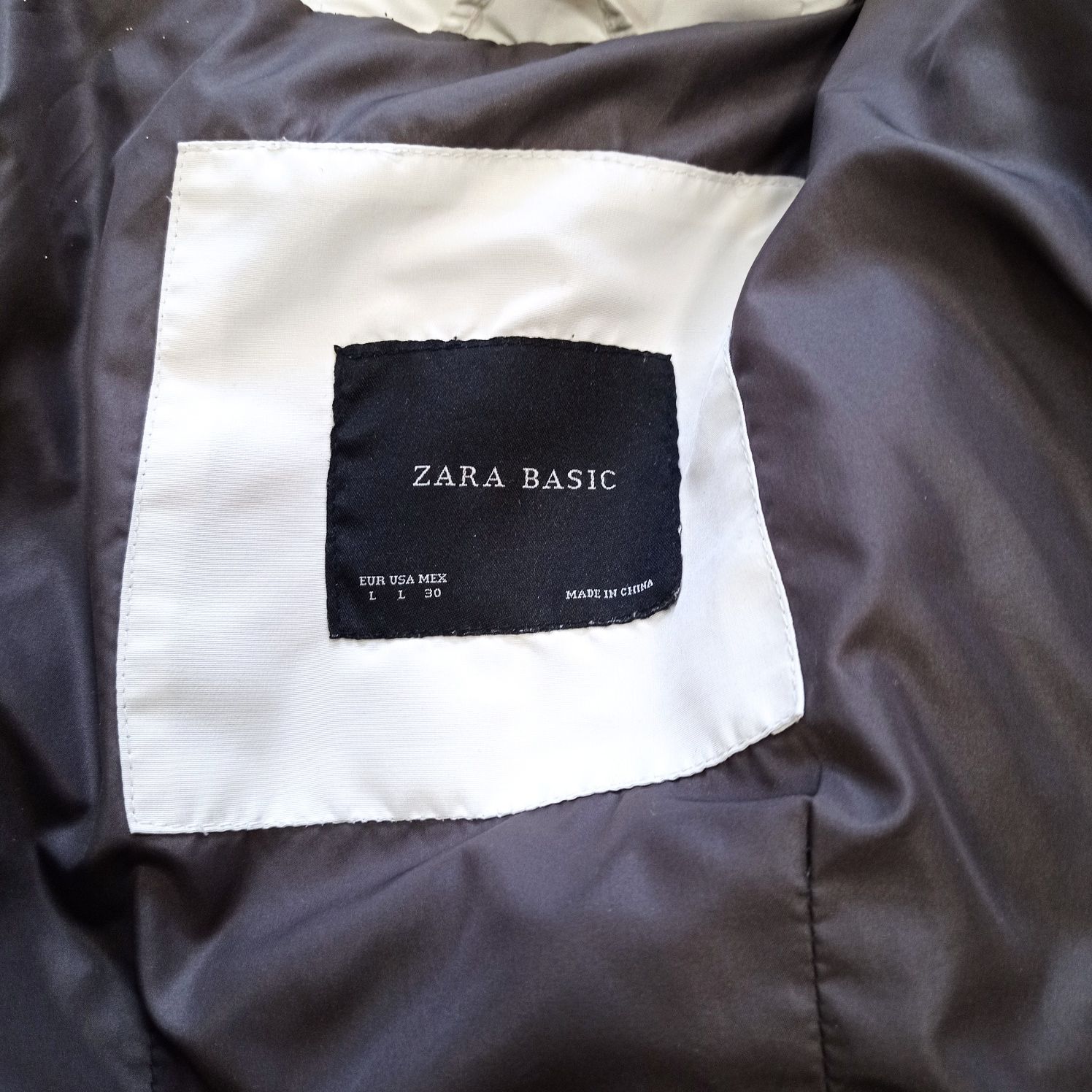 Zara пуховик,куртка размер L,mex 30