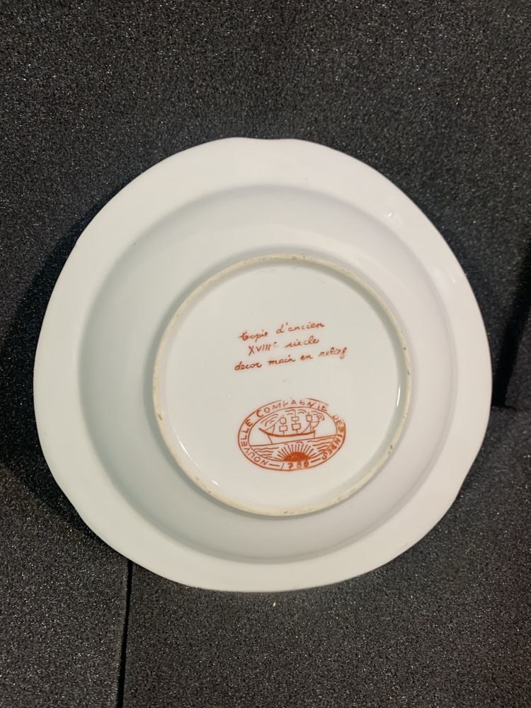 Cinzeiro em Porcelana XVIII - Louça NOUVELLE COMPAGNIE DES INDES 1785