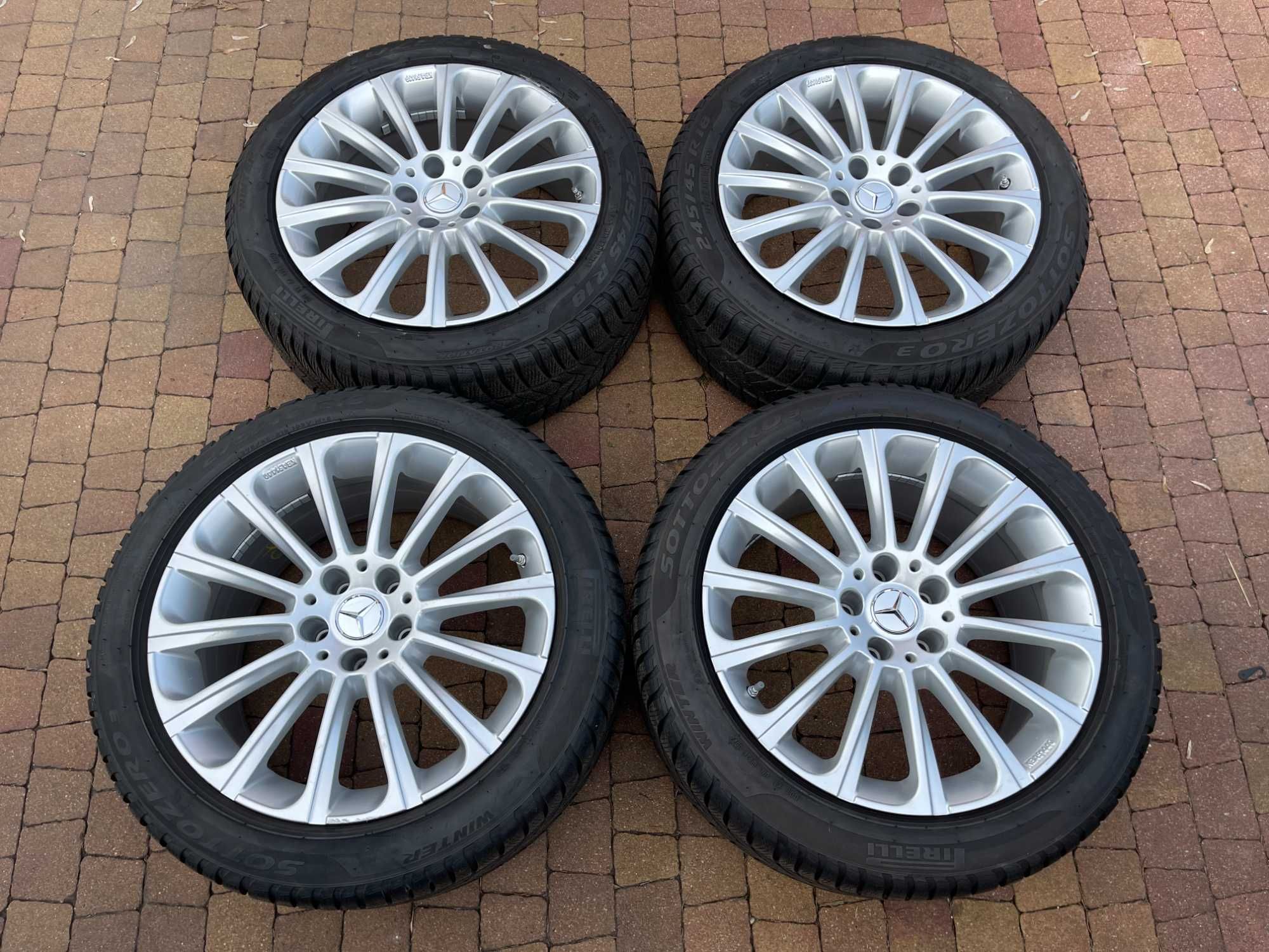 3704. Alufelgi 18" Mercedes C klasa CL W238 dwie szerokości 8/9J 5x112