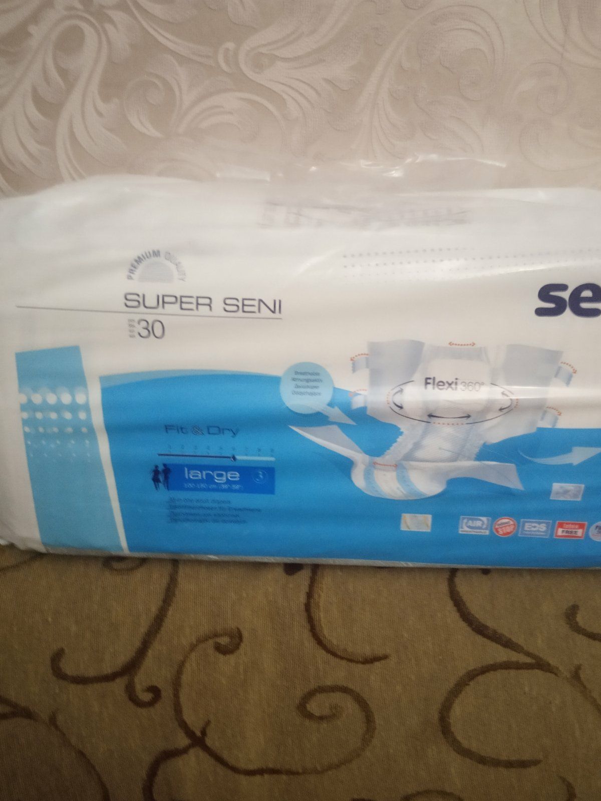 Подгузники для взрослых SUPER SENI 3 LARGE 30 шт. Air