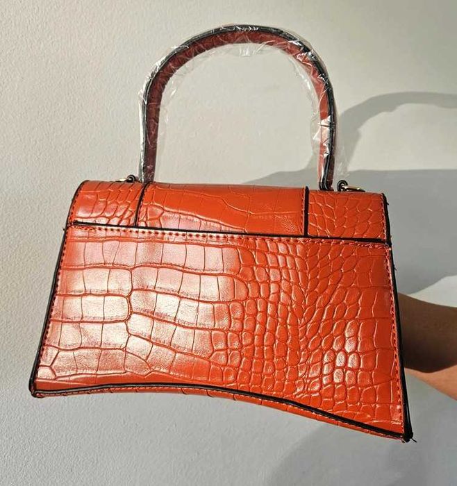 Bolsa de imitação de pele de crocodilo