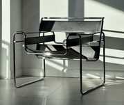 Fotel vintage Wassily Chair Model B3 oryginał Bauhaus Marcel Breuer