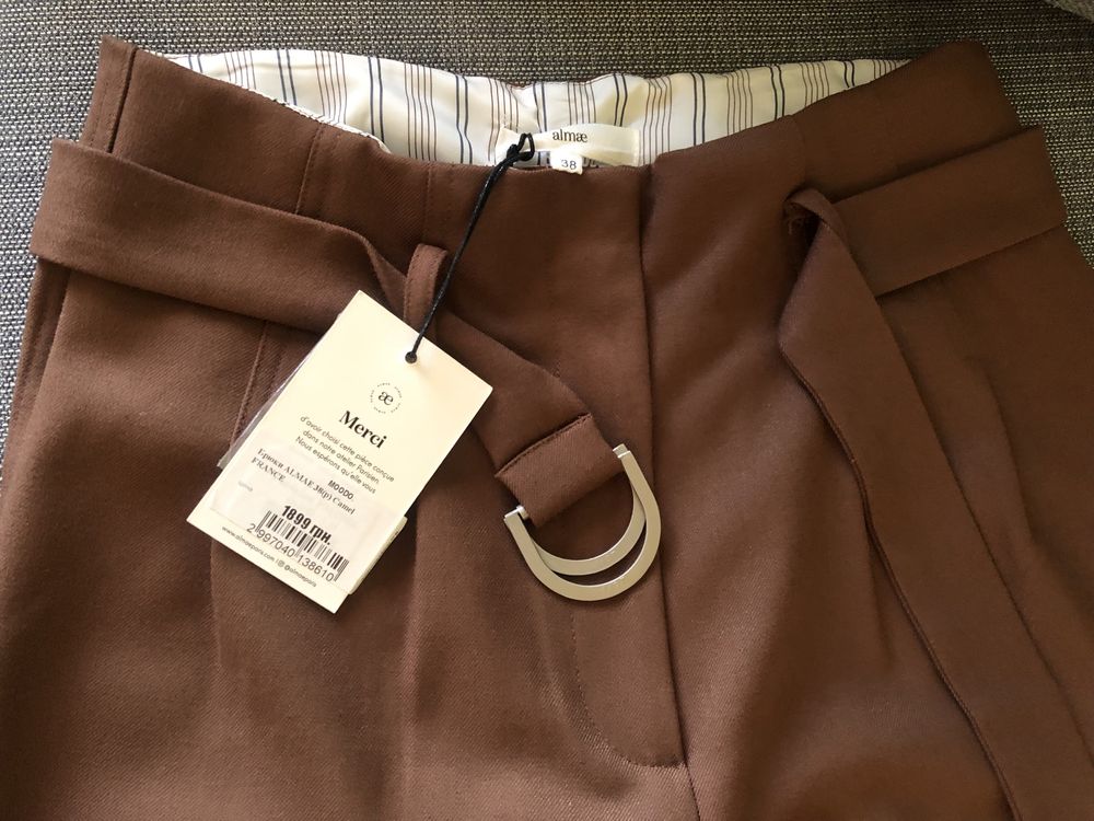 Продам новые женские брюки цвета кэмел, пр-во Франция, размер 36-38