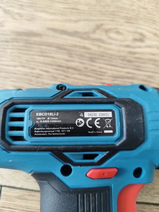 Wkrętarka udarowa Erbauer 18v, rok produkcji 2023
