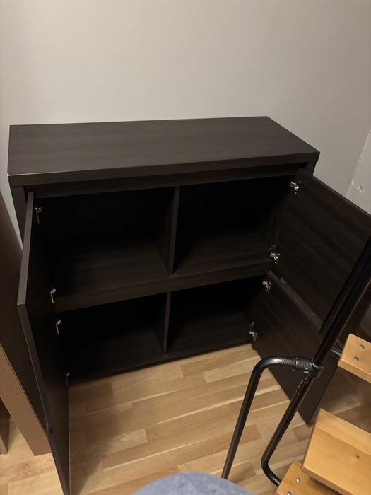 Szafka BRW Kaspian 105 cm – czterodrzwiowa, kolor Wenge - 150 zł