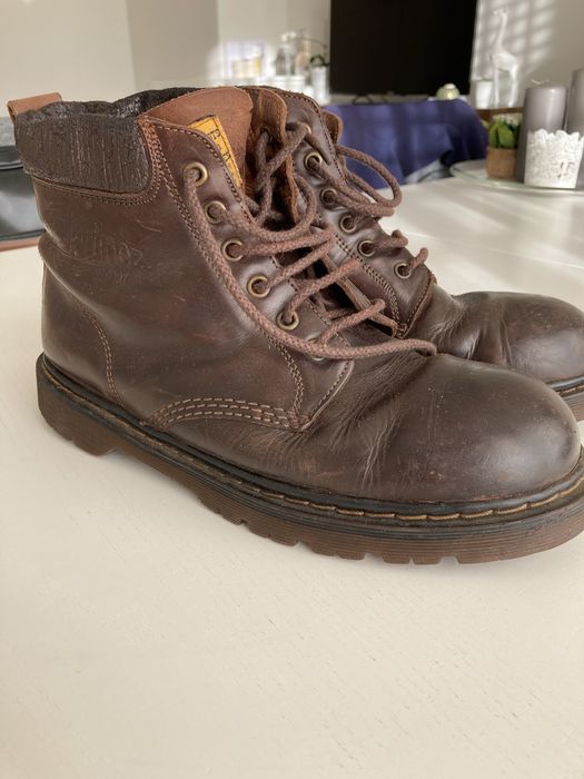 Botas vintage em pele