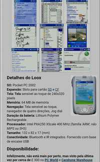 PDA Fujitsu Siemens Pocket LOOX 600 troco por drone prof ou neg