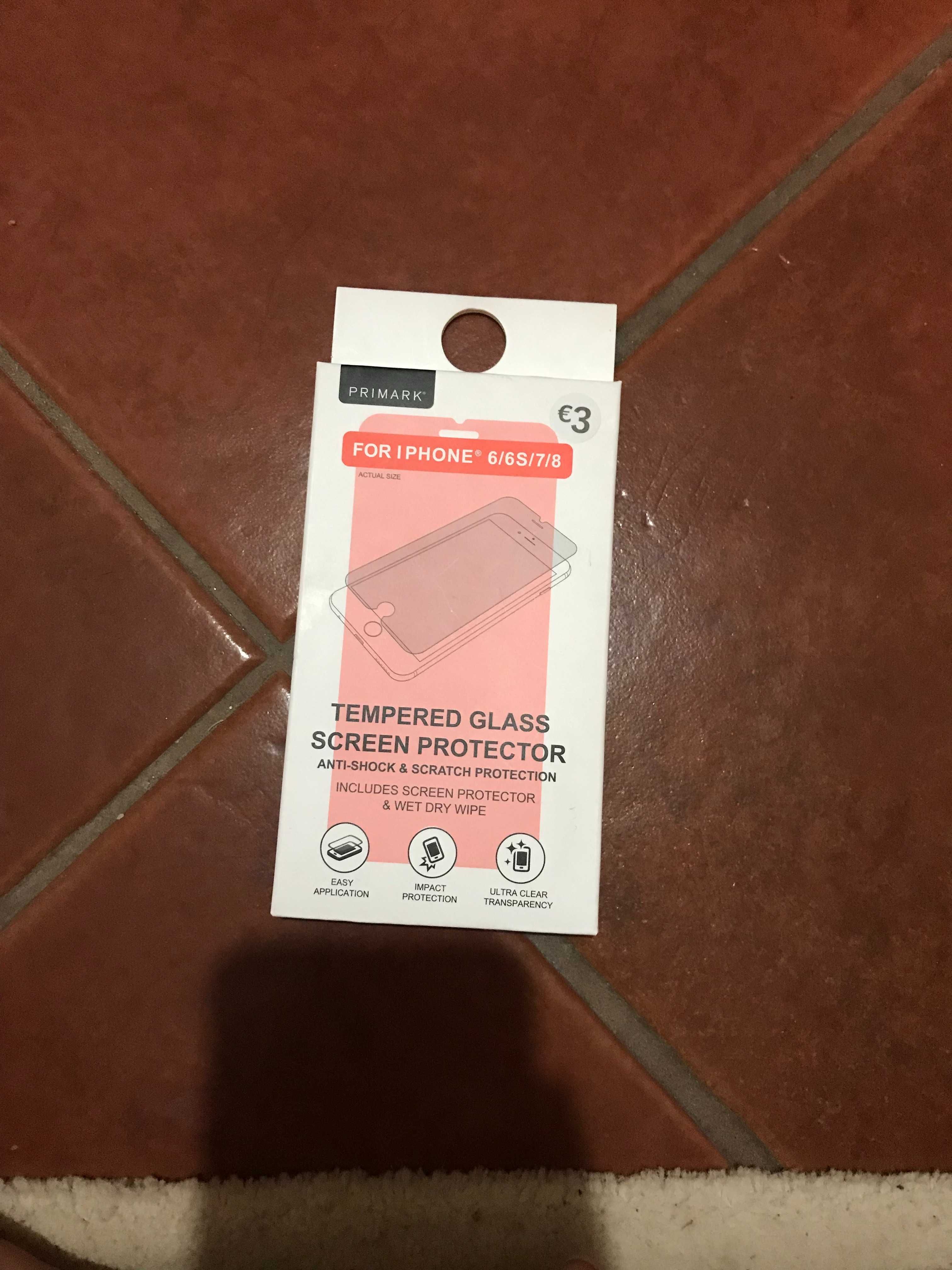 Película de Vidro da Primark iPhone 6/6S/7/8