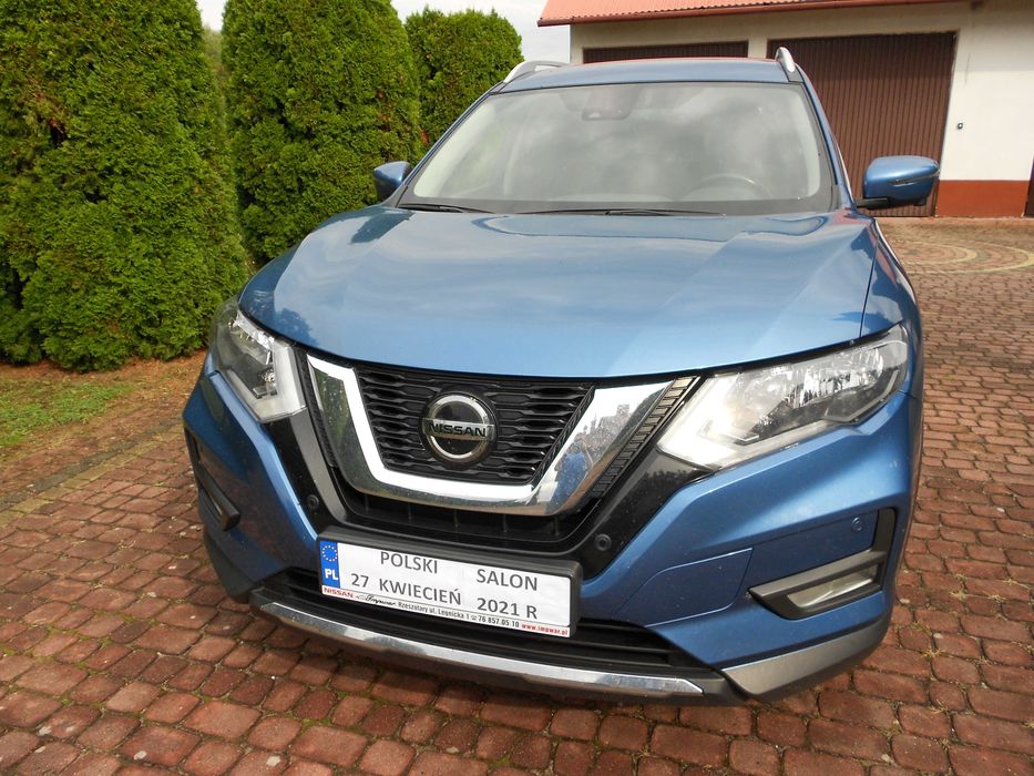 Nissan X-Trail 2021 r, salon PL,serwis w ASO,oryg. przebieg 86 tys. km