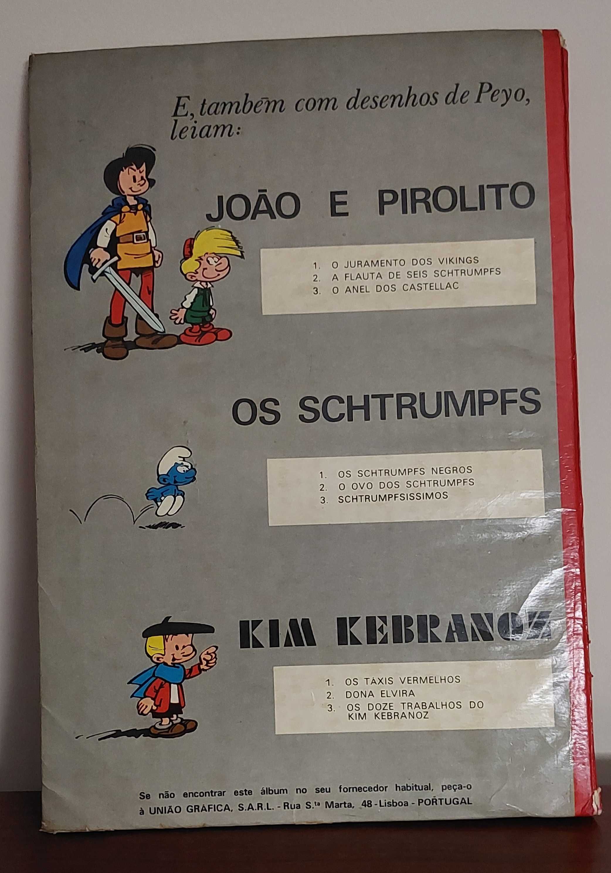 Banda desenhada rara. Os Schtrumpfs Negros