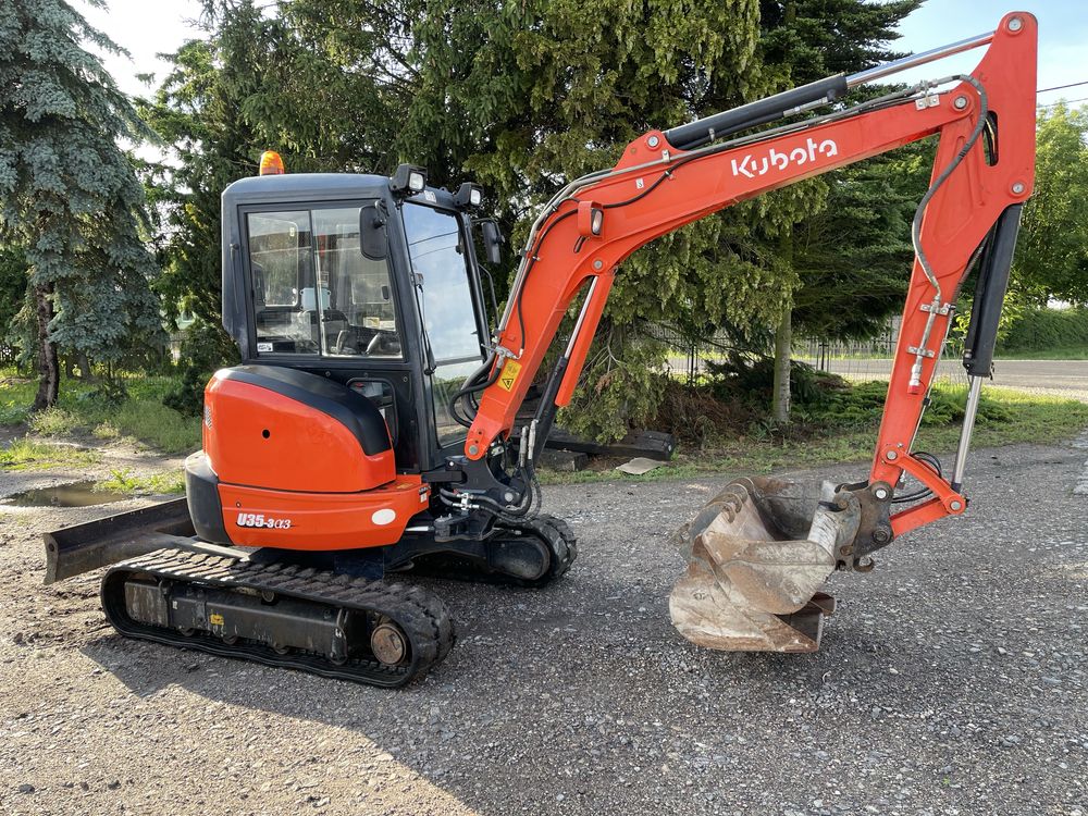 Minikoparka Kubota U35-3 rok2017. 3900 mth 3,6T cat volvo takeuchi jcb