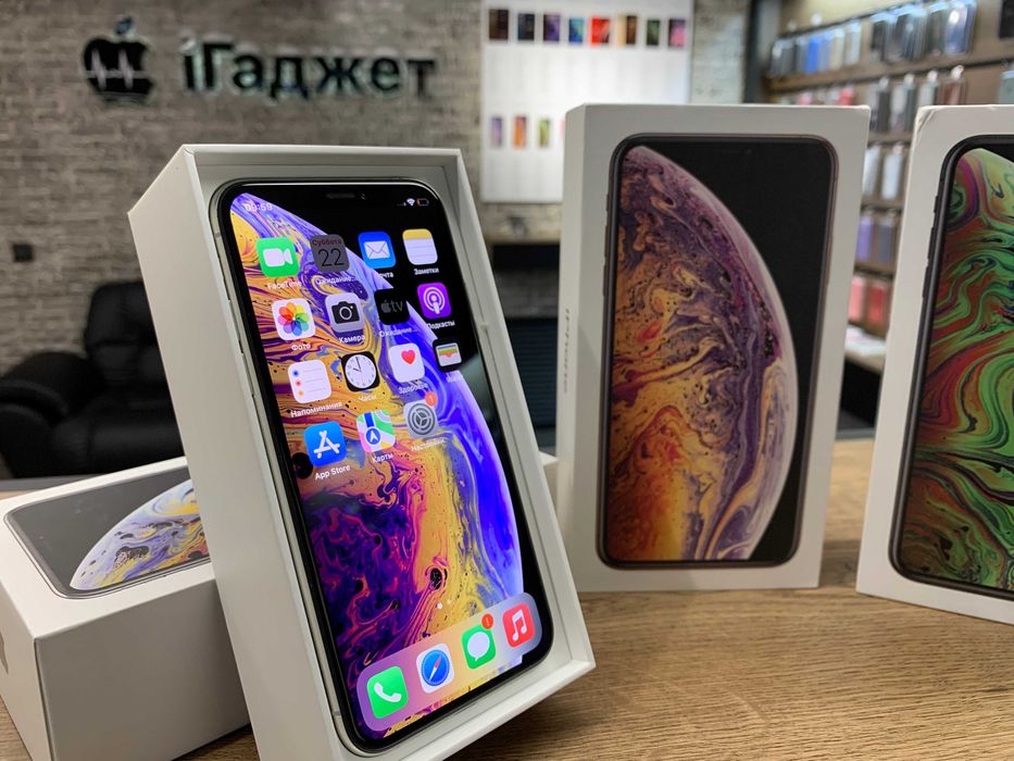 iPhone Xs Max 256GB (Silver) Neverlock. Гарантія. Кредит. З коробкою