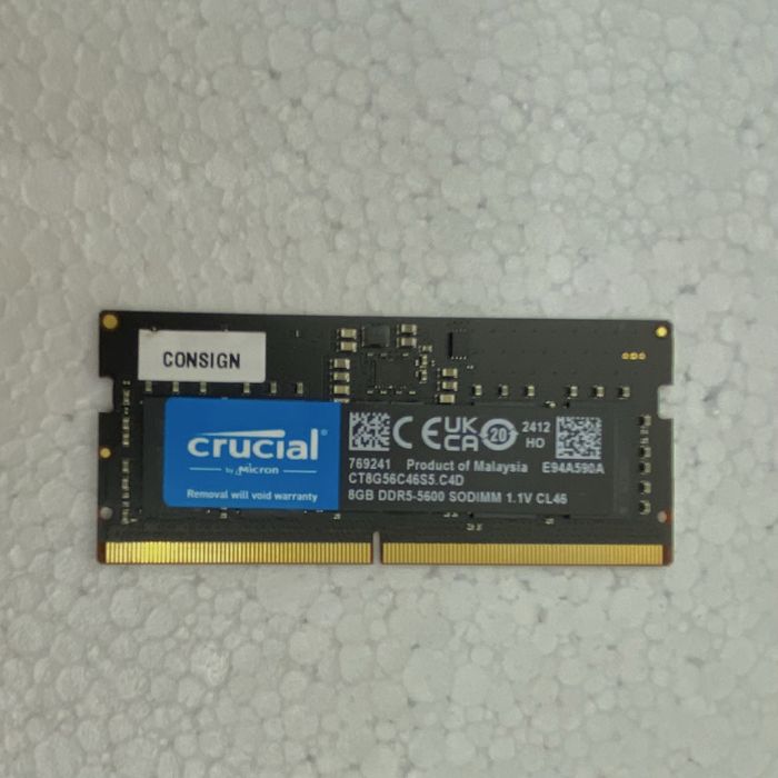 Продаю дві плашки Crucial DDR5-5600 SO-DIMM 8 GB. (16гб)