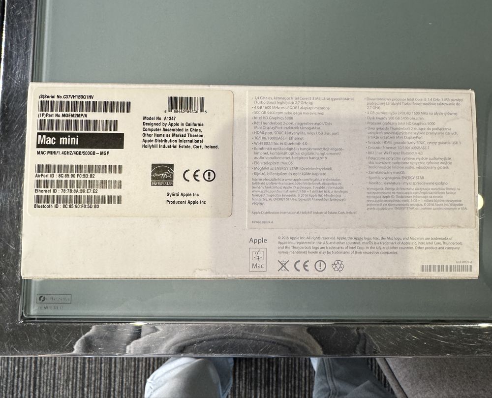 Mac mini A1347 1,4Ghz/4GB/500GB