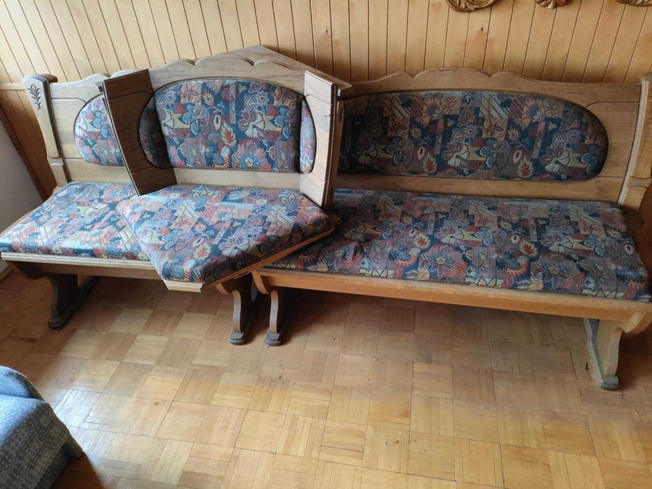 narożnik ława rogowa 140x190 plus 2 krzesła