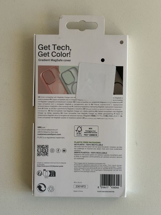 Capa Puro Gradiente Preta para Apple iPhone 15