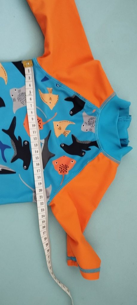 Strój kąpielowy dla chłopca 6-9m Baby shark Motyw morski kąpielówki