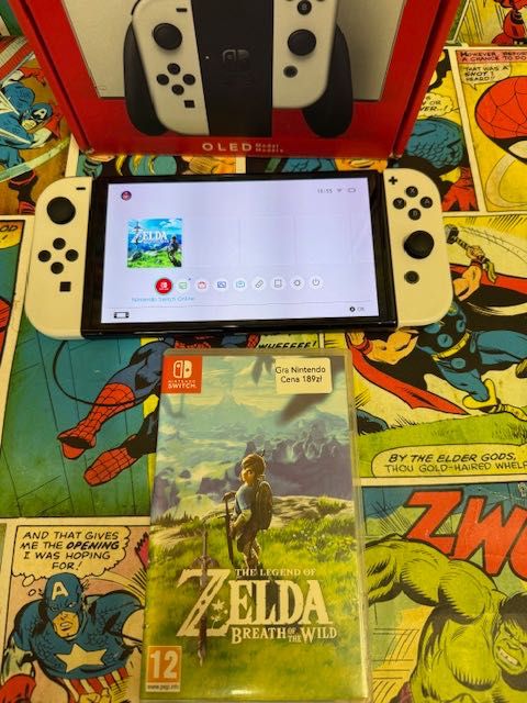 Nintendo Switch OLED Zestaw+ZELDA Gwarancja 12m Szczecin Ufogames