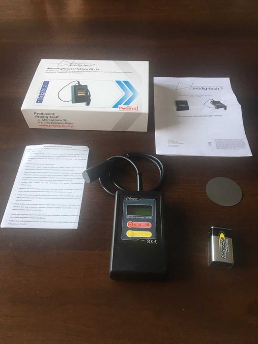 Elektroniczny tester miernik przyrząd GL1s grubości lakieru auta sonda