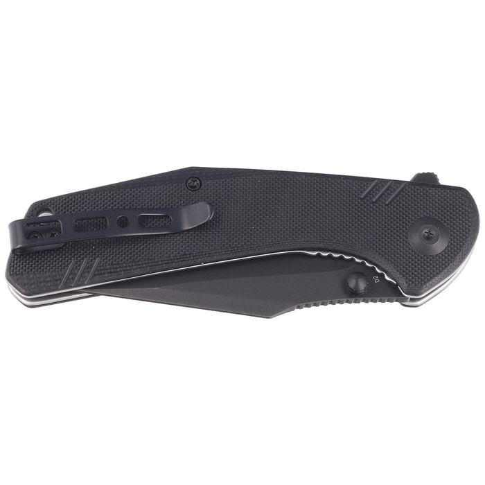 Nóż składany Sencut Actium Black G10, Black Stonewashed D2 (SA02C)