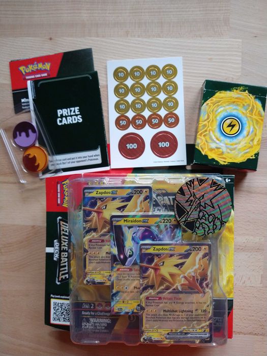Pokemon TCG talie Gardevoir EX Miraidon EX Zapdos EX Ultra Pro