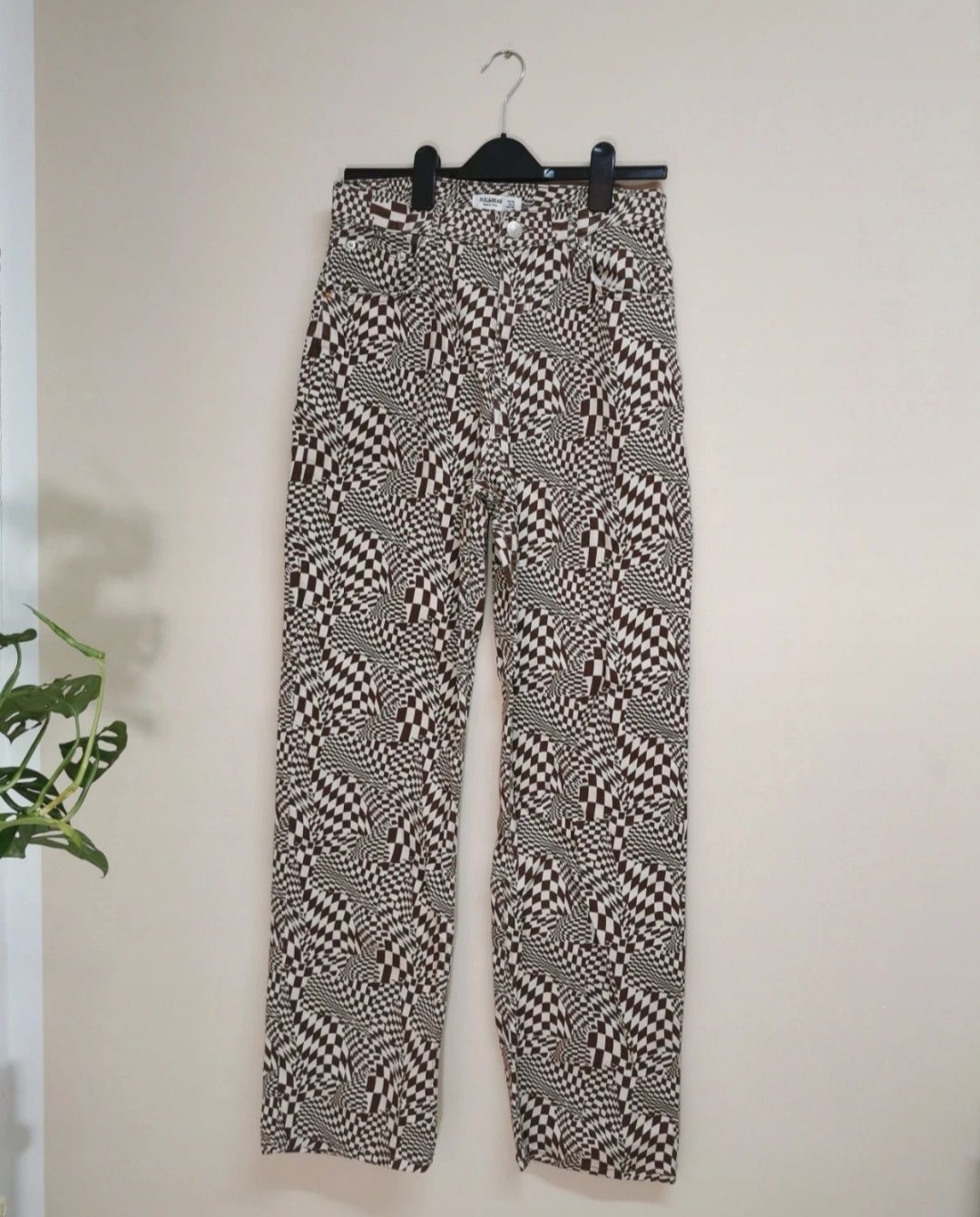 Spodnie Pull&Bear L vintage y2k retro aesthethic bawełna