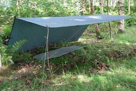 Tarp DD Hammocks 3x3 - oliwka płachta biwakowa