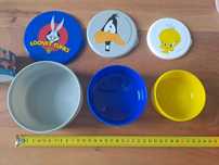 Looney Tunes Pojemniki na lunch lunchbox Okrągłe 3 Sztuki