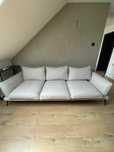 Sofa kanapa 3-osobowa jasnoszara duża szeroka 254cm