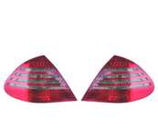 FAROLINS TRASEIROS LED MERCEDES E W211 02-06 VERMELHO CINZA
