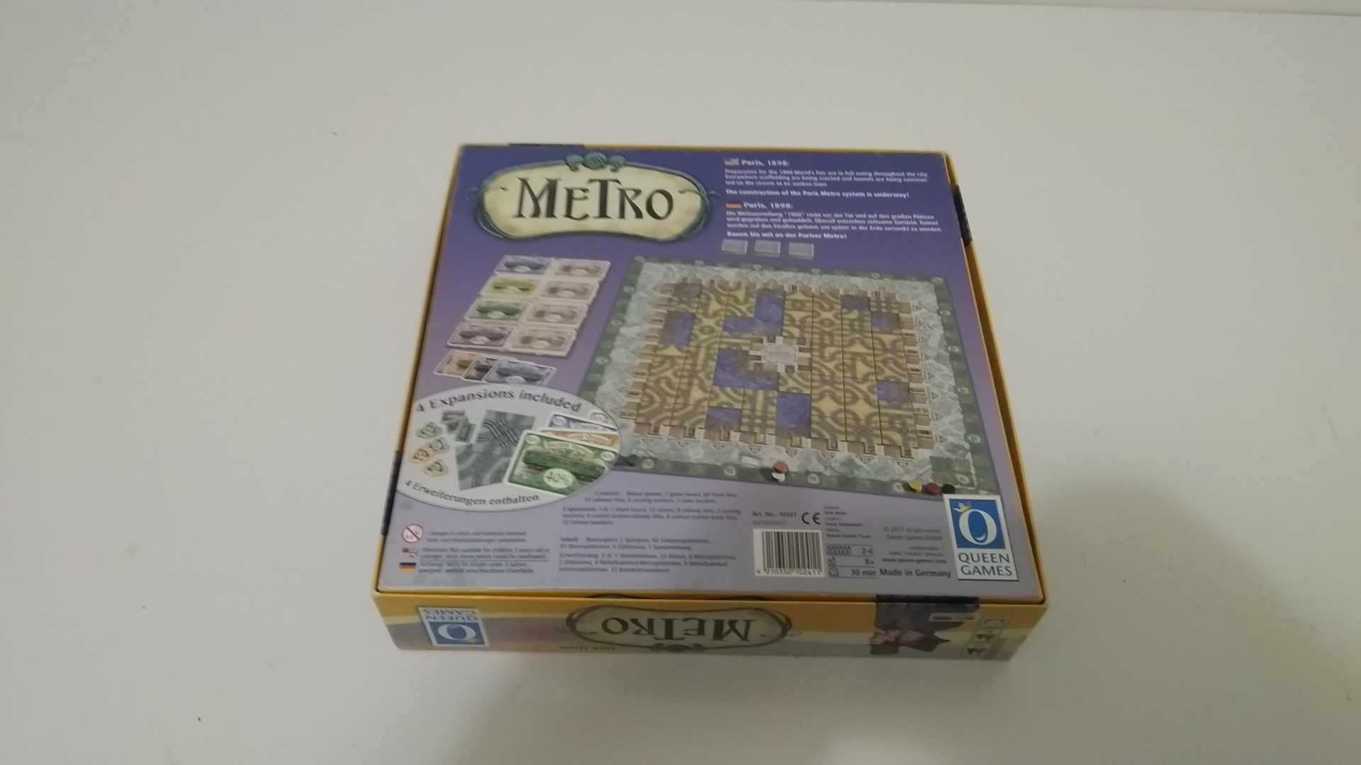 Metro com 4 expansões - Jogo de Tabuleiro