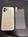 Etui kremowe do iPhone 12 Mini + szkło hartowane
