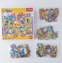 Trefl Puzzle 4in1 4w1 Super Zings zestaw puzzli +4lat