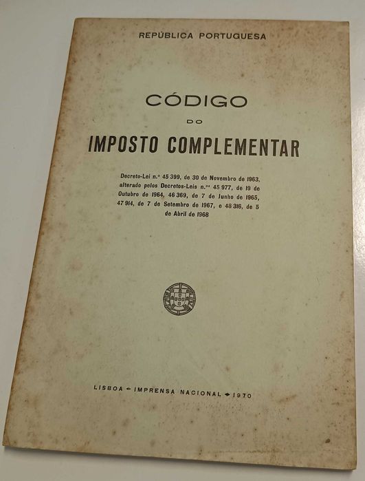 Código do Imposto Complementar