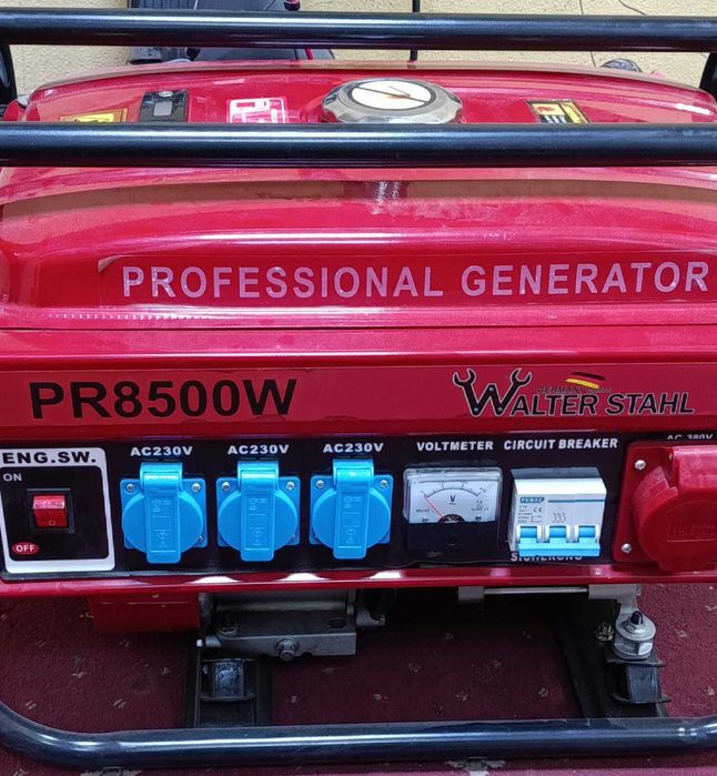Генератор бензиновий 3-фазний Walter Stahl PR8500W