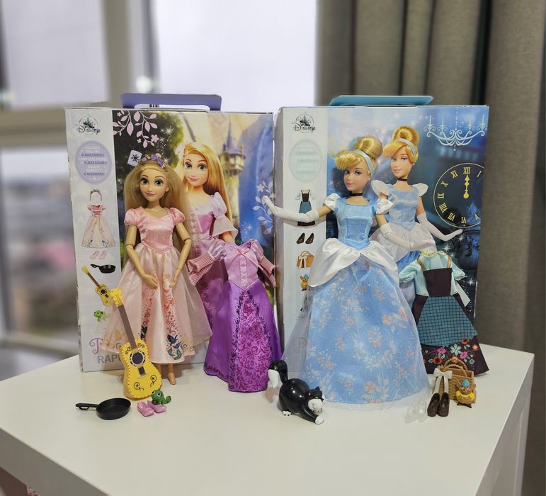 Лялька Попелюшка та Рапунцель принцеса колекційна, набір Disney/Дісней