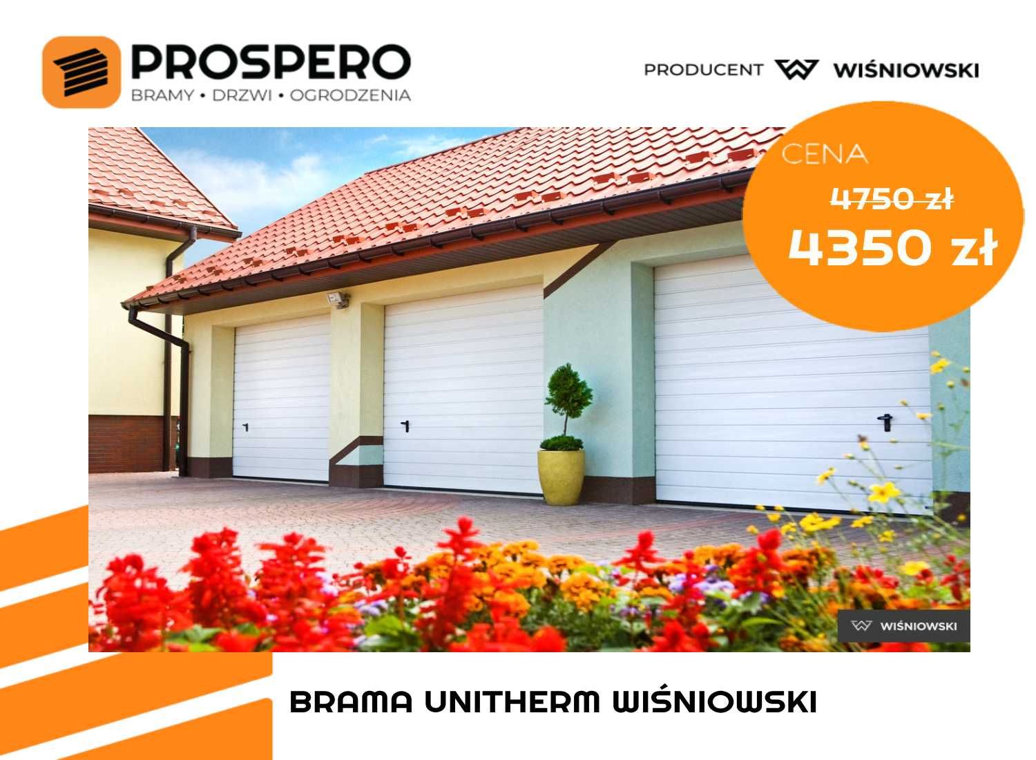 Wiśniowski brama garażowa UniTherm 6cm / Miechów Wolbrom Myszków